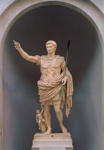 Augustus av Prima Porta, c.20 f.Kr. (marmor)